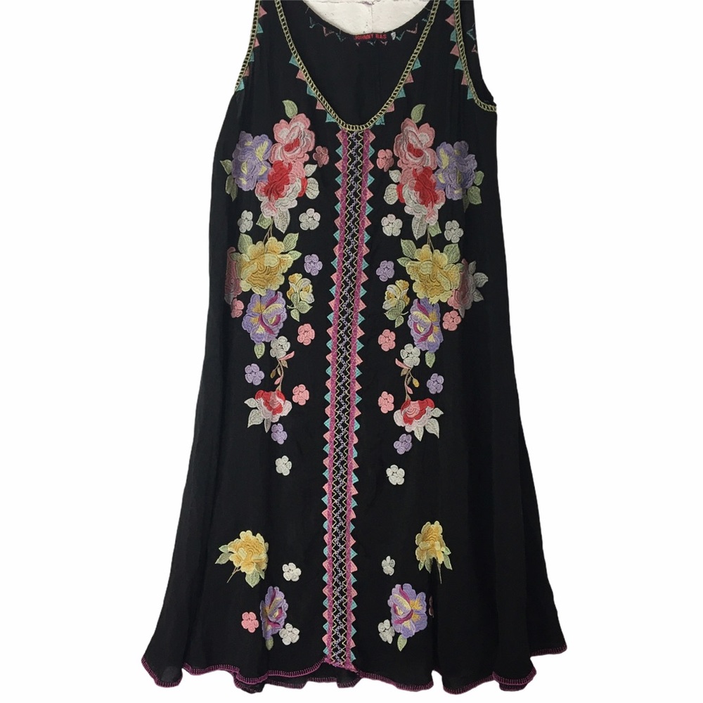 Johnny Was Embroidered Peta Slip Dress Size XL - Picture 5 of 16